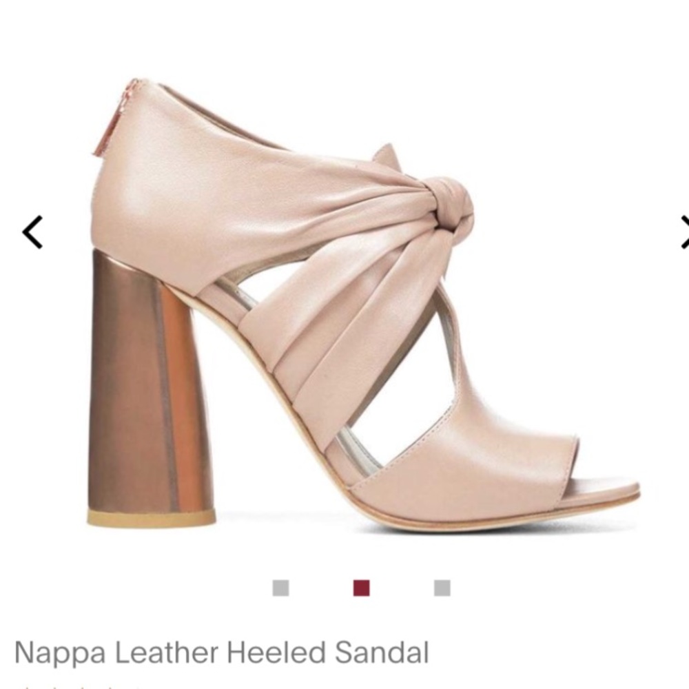 Donald Pliner Bailey nappa leather heeled sandal